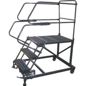 Ballymore SEP3-3672 Single Entry Rolling Steel Work Platform 3 Steps 66-inch Height 36x72-inch Deck