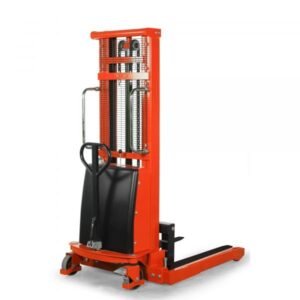 Ballymore BALLYPAL 22LSL138 Semi-Electric Pallet Stacker 2200 lb Capacity 138-inch Lift Height (Straddle Legs)**