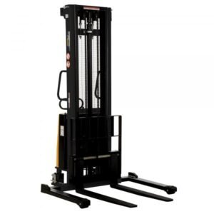 Vestil SL-137-AA Adjustable Powered Pallet Stacker (2000lb Capacity, 137in. Lift)