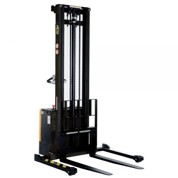 Vestil S-150-AA Powered Lift Pallet Stacker (2000 lb, 150in. High Lift) Vestil S-150-AA Powered Lift Pallet Stacker (2000 lb, 150in. High Lift)