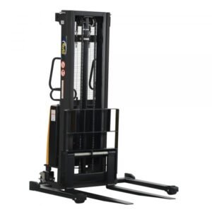 Vestil SL-118-AA Adjustable Powered Pallet Stacker (2000lb Capacity, 118in. Lift)
