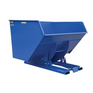 Vestil D-500-HD Heavy-Duty Self-Dumping Hopper (6000lb Capacity, Blue)