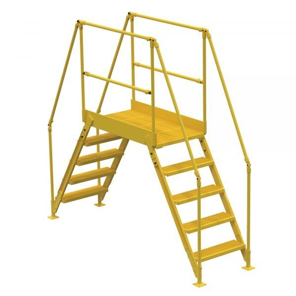 Vestil COL-5-46-33 Steel Cross-Over Ladder (500 lb, 48.25in. Clearance)