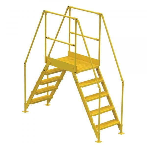 Vestil COL-5-46-23 Steel Cross-Over Ladder (500 lb, 48.25in. Clearance)