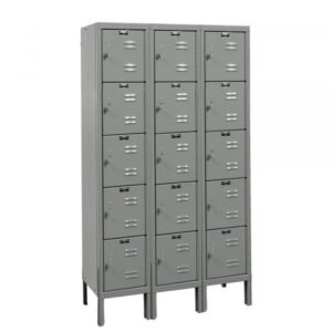 Hallowell U3226-5A-HG Premium Steel Locker, Five Tier (66"H x 36"W, Dark Gray, Add-On)