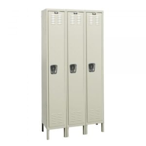 Hallowell U3288-1G-PT Galvanite Steel Locker, Single Tier (78"H x 36"W, Tan, Starter)