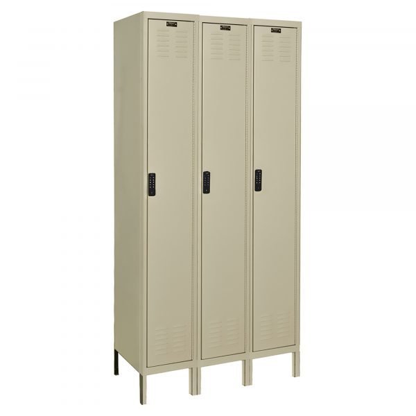 Hallowell UEL3228-1A-PT DigiTech Electronic Locker, Single Tier (78"H x 36"W x 22"D, Tan, Add-On)