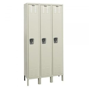 Hallowell USS3288-6A Stainless Steel Locker, Six Tier (78"H x 36"W, Silver, Add-On)