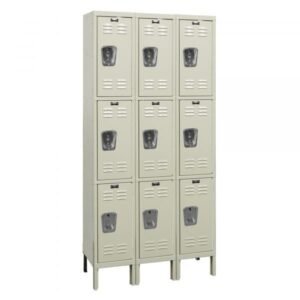 Hallowell U3288-3A-PT Triple Tier Premium Locker Add-On 78in H Tan