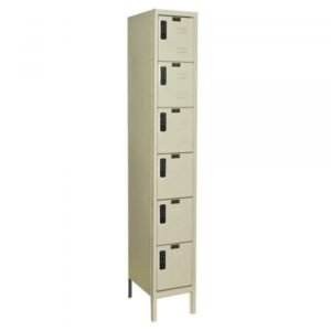 Hallowell UEL1288-6PT DigiTech Electronic Locker, Six Tier (78"H x 12"W, Tan, Starter)