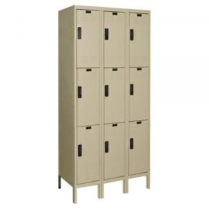 Hallowell UEL3258-3PT DigiTech Electronic Locker, Three Tier (78"H x 36"W x 15"D, Tan, Starter)
