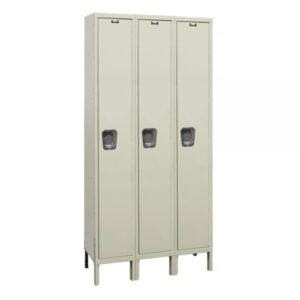 Hallowell UY3288-1A-PT Maintenance-Free Quiet Locker, Single Tier (78"H x 36"W, Tan, Add-On)