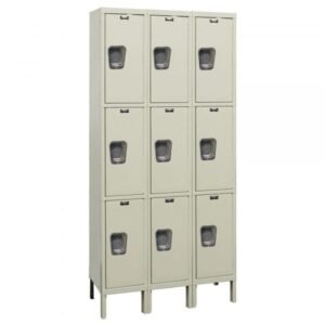Hallowell USS3288-1A Stainless Steel Locker, Single Tier (78"H x 36"W, Silver, Add-On)