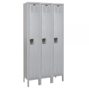 Hallowell U3228-6HDV-HG Heavy-Duty Ventilated Locker, Six Tier (78"H x 36"W, Dark Gray, Starter)