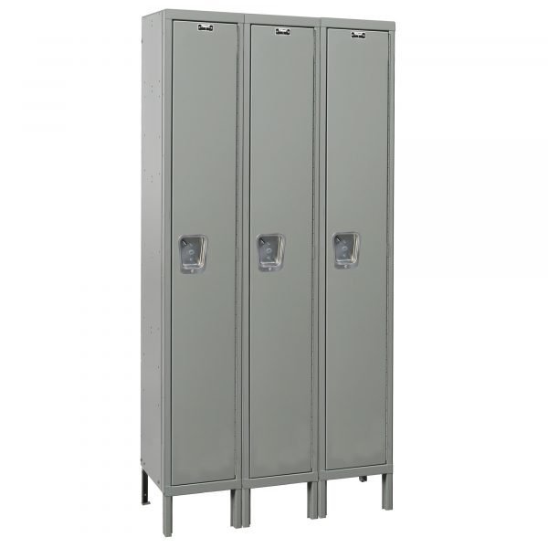 Hallowell UY3548-1HG Maintenance-Free Quiet Locker, Single Tier (78"H x 45"W, Dark Gray, Starter)