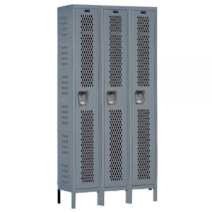 Hallowell U3228-6A-HG Premium Steel Locker, Six Tier (78"H x 36"W, Dark Gray, Add-On)