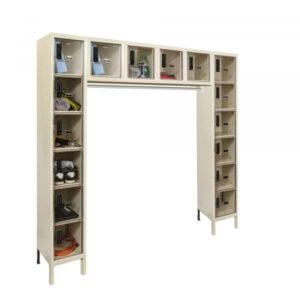 Hallowell UESVP1788-16PT DigiTech Safety-View Plus Locker, 16-Person (78"H x 72"W, Tan, Starter)