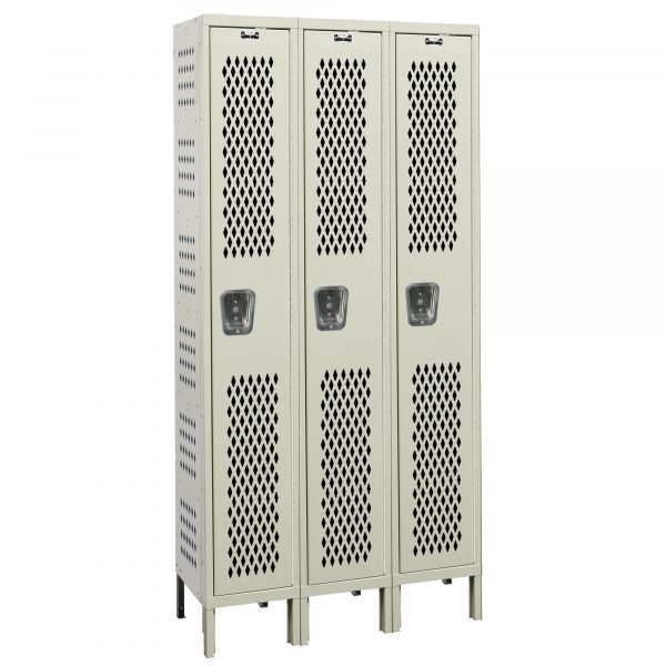 Hallowell U3288-6HG Premium Steel Locker, Six Tier (78"H x 36"W, Dark Gray, Starter)