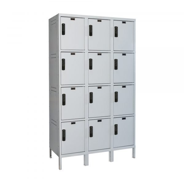 Hallowell UELBP3518-4A-PL 4-Tier Electronic Laptop/Backpack Locker, 78"H x 45"W x 18"D, Gray (Add-On) Hallowell UELBP3518-4A-PL 4-Tier Electronic Laptop/Backpack Locker, 78"H x 45"W x 18"D, Gray (Add-On)