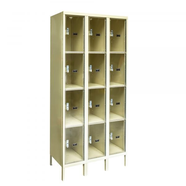 Hallowell USVP3288-4PT Safety-View Plus Locker, Four Tier (78"H x 12"W, Tan, Starter)