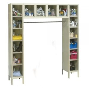 Hallowell USVP1788-16PT 16-Person Safety-View Locker, 78"H x 72"W, Tan (Starter)