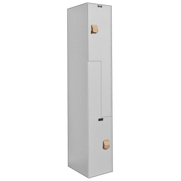 Hallowell MSPL1282-ZA-WE Z-Tier MedSafe AquaMax Antimicrobial Plastic Locker