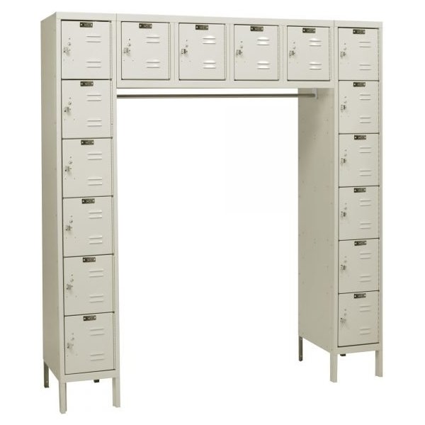 Hallowell U1788-16A-PT 16-Person Locker 78in H Tan