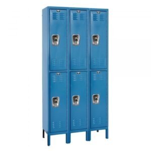 Hallowell URB3228-2A-MB ReadyBuilt Locker, Double Tier (78"H x 36"W, Blue, Add-On)