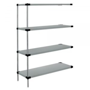 Quantum WRSAD4-54-1842SS 4-Shelf Solid SS (54"H, 18"D x 42"W, Add-On)