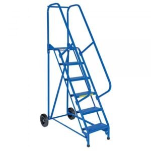 Vestil LAD-RAF-6-P 6-Step Perforated Roll-A-Fold Ladder (90" H)