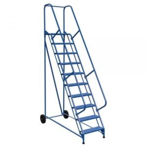 Vestil LAD-RAF-10-24-P 10-Step Perforated Roll-A-Fold Ladder (130" H)