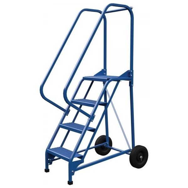 Vestil LAD-RAF-4-P 4-Step Perforated Roll-A-Fold Ladder (70" H)