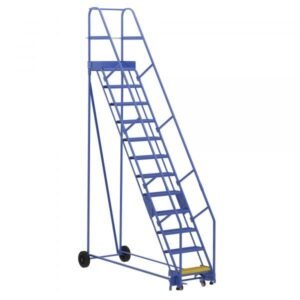 Vestil LAD-12-14-G 12-Step Grip Strut Warehouse Ladder (156" H)