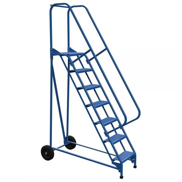 Vestil LAD-RAF-7-P 7-Step Perforated Roll-A-Fold Ladder (100" H)