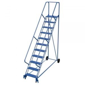 Vestil LAD-RAF-11-24-P-EZ 11-Step Perforated Roll-A-Fold Ladder w/ Easy Roll (140" H)