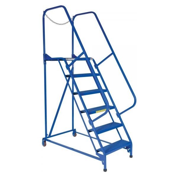 Vestil LAD-MM-6-P 6-Step Perforated Maintenance Ladder (90in. Height, Steel)
