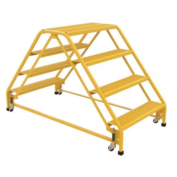Vestil LAD-DD-P-32-4-P 4-Step Perforated Double Sided Ladder (40" H)