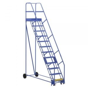 Vestil LAD-12-21-P 12-Step Perforated Warehouse Ladder (156" H)
