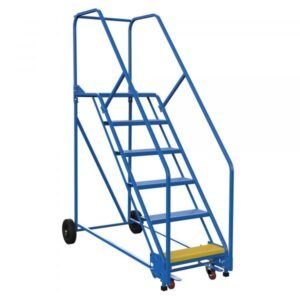 Vestil LAD-6-21-P 6-Step Perforated Steel Warehouse Ladder (90" H)