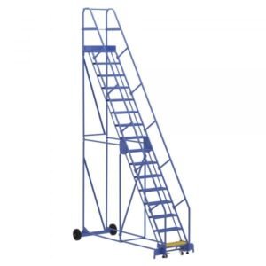 Vestil LAD-16-14-P 16-Step Perforated Warehouse Ladder (196" H)