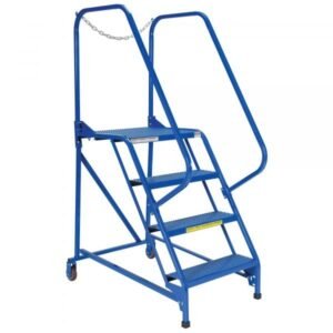 Vestil LAD-MM-4-P 4-Step Perforated Steel Maintenance Ladder (70" H)
