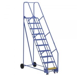Vestil LAD-10-14-P 10-Step Perforated Warehouse Ladder (130" H)