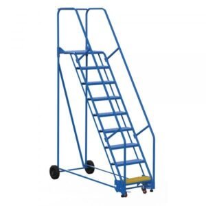 Vestil LAD-9-21-G 9-Step Grip Strut Steel Warehouse Ladder (120" H)