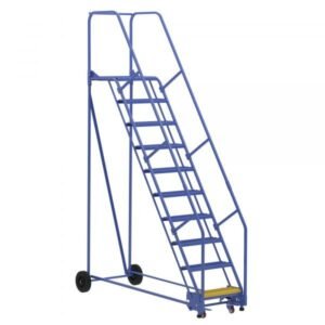 Vestil LAD-10-21-G 10-Step Grip Strut Warehouse Ladder (130" H)