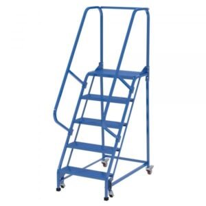 Vestil LAD-PW-26-5-P 5-Step Perforated Steel Warehouse Ladder (80" H)