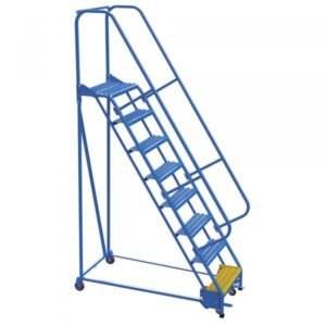 Vestil LAD-PW-26-8-G 8-Step Grip Strut Steel Warehouse Ladder (110" H)