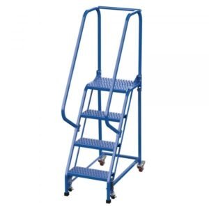 Vestil LAD-PW-18-4-G 4-Step Grip Strut Warehouse Ladder (70" H, 18" Wide)