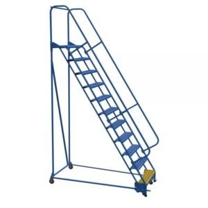Vestil LAD-PW-32-11-G 11-Step Grip Strut Warehouse Ladder (140" H, 32" Wide)