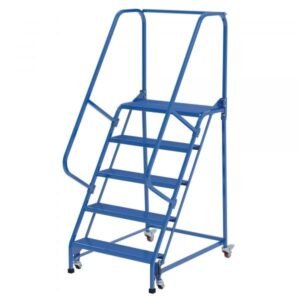 Vestil LAD-PW-32-5-P 5-Step Perforated Steel Warehouse Ladder (80" H)