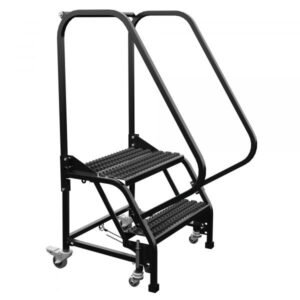 Vestil LAD-PW-26-2-G-ESD 2-Step Grip Strut Warehouse Ladder ESD Safe (50" H)